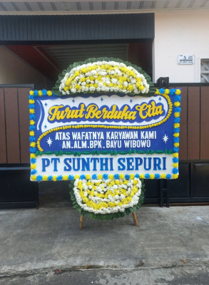 Papan Bunga Duka di Kronjo